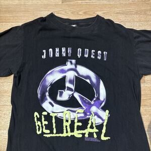 Vintage 90s Johnny Quest Get Real 96 Cartoon Network T-shirt Single Stitch Large